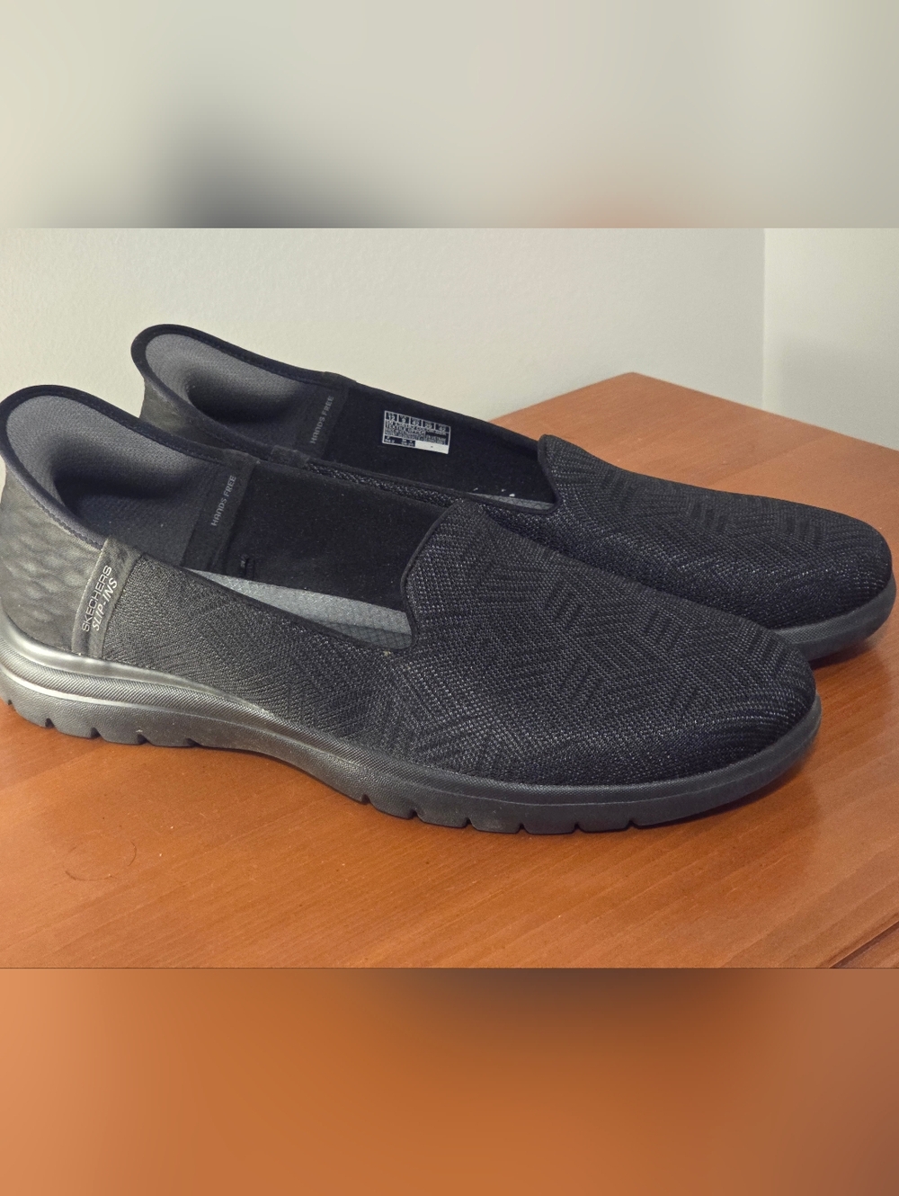 Skechers Black Slip-Ins Memory Foam Casual Shoes